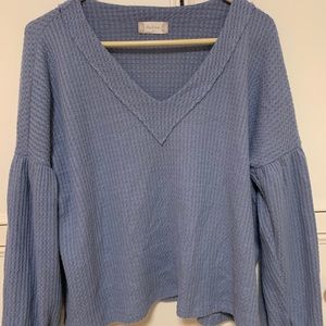 Blue v neck sweater